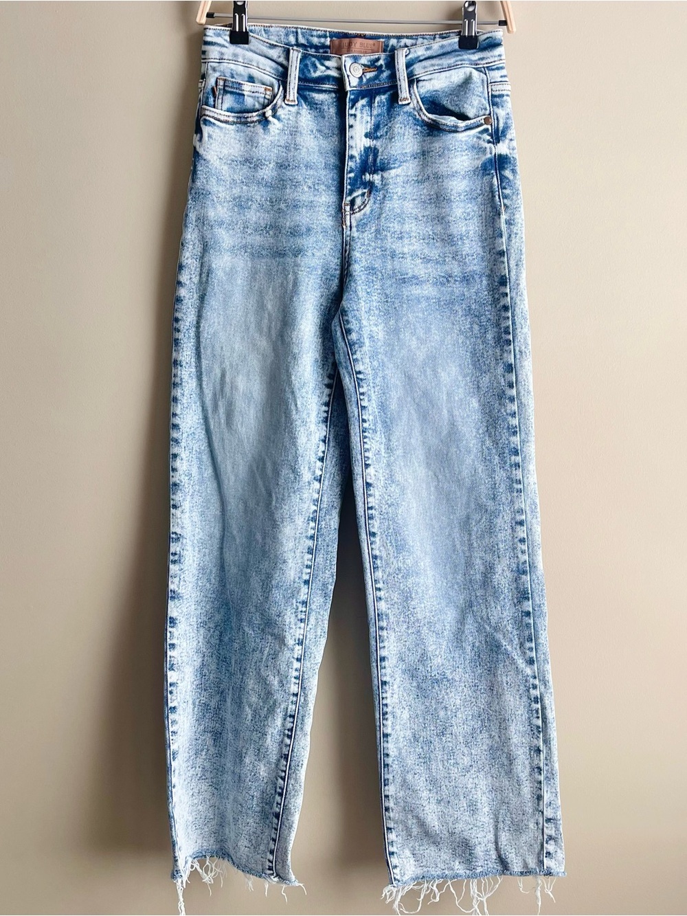 Judy Blue High Rise Acid Wash Straight Leg Jeans
